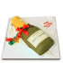 Champagne Bottle Shaped Fondant Cake