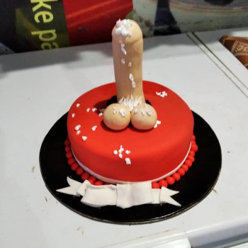 Dick Theme Fondant Cake Dick Theme Fondant Cake