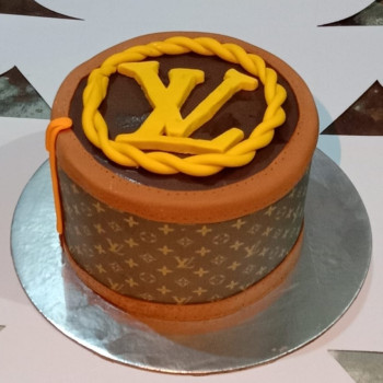 Louis Vuitton Theme Fondant Cake Louis Vuitton Theme Fondant Cake