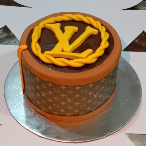 Louis Vuitton Theme Fondant Cake Delivery in Gurugram