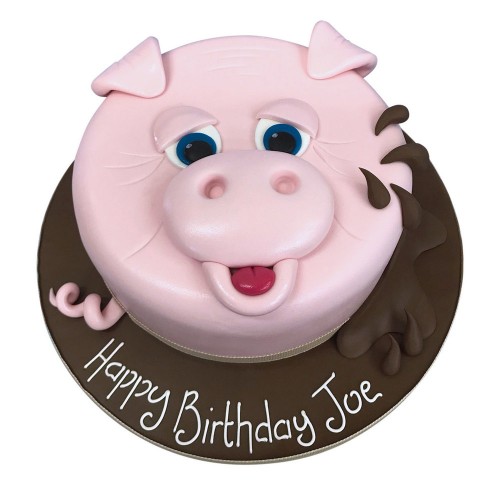 Piglet Party Fondant Cake Delivery in Gurugram