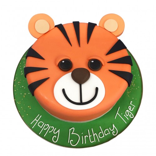 Tiger Party Fondant Cake Delivery in Gurugram