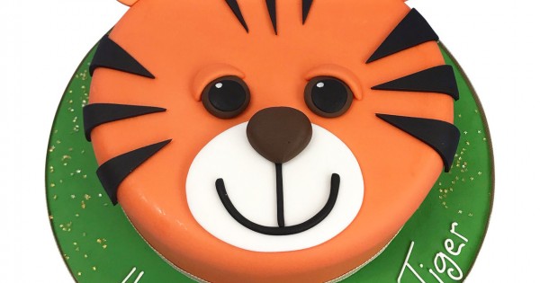 Buy Tiger Fondant Cake Online : DIZOVI Bakery