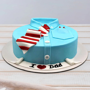 Dad Shirt & Tie Fondant Cake