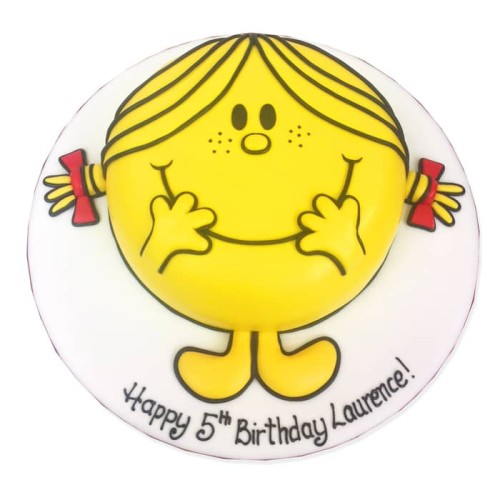 Little Miss Sunshine Fondant Cake Delivery in Gurugram