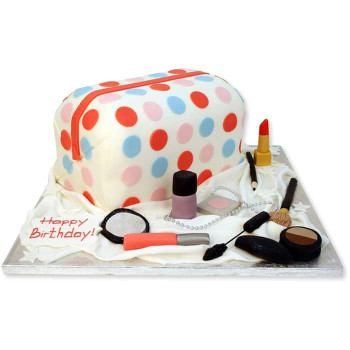 Makeup Bag Fondant Cake Makeup Bag Fondant Cake
