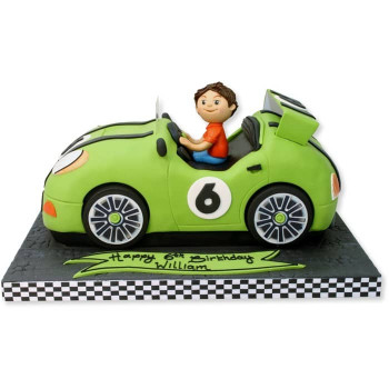 Rally Boy Fondant Cake Rally Boy Fondant Cake