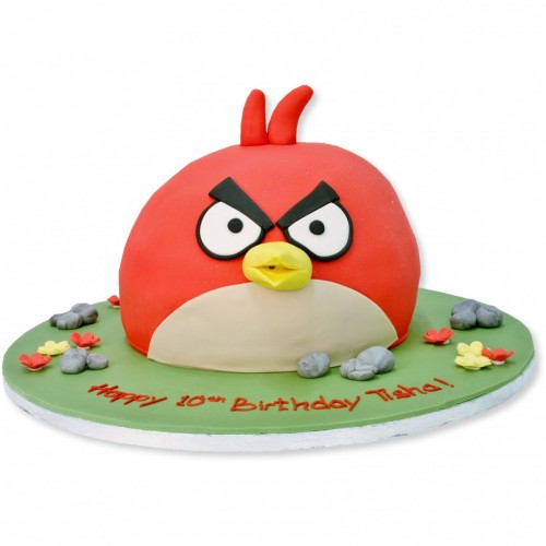 Angry Birds Cake Red Fondant Cake Delivery in Gurugram