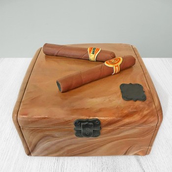 Cigar Box Fondant Cake Cigar Box Fondant Cake