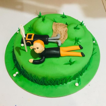 Golf Ground Theme Cake Golf Ground Theme Cake