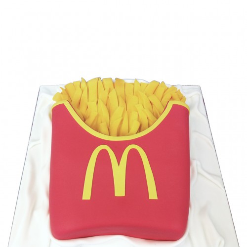 McDonald's Fries Fondant Cake Delivery in Gurugram