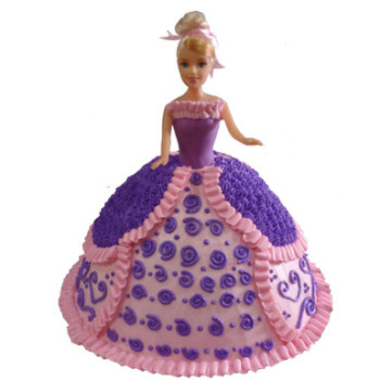 Pink & Purple Barbie Cake Pink & Purple Barbie Cake