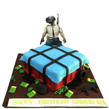PUBG Gamer #1 Birthday Cake PUBG Gamer #1 Birthday Cake