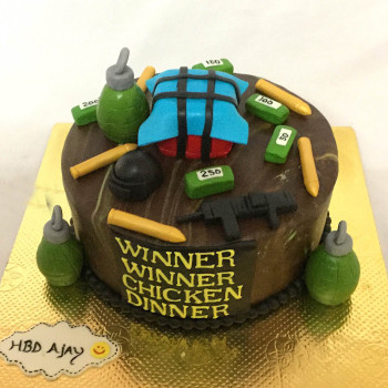 PUBG Winner Chicken Dinner Cake PUBG Winner Chicken Dinner Cake