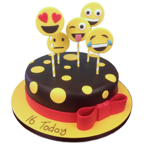 So Emotional Emoji Fondant Cake Delivery in Gurugram