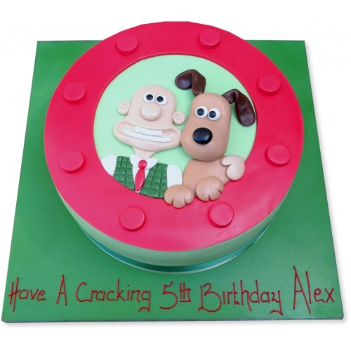 Wallace and Gromit Fondant Cake Delivery in Gurugram