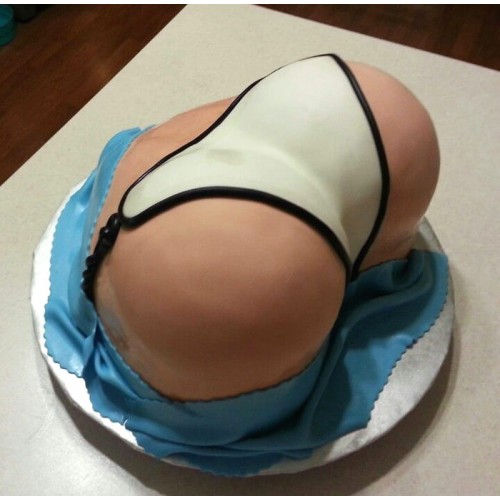 Big Butt Naughty Fondant Cake Delivery in Gurugram