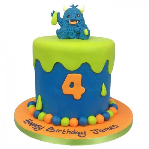 Little Monsters Fondant Cake Delivery in Gurugram