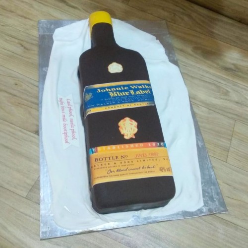 Blue Label Bottle Fondant Cake Delivery in Gurugram Blue Label Bottle Fondant Cake Delivery in Gurugram