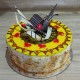 Butterscotch Birthday Jelly Cake Delivery in Gurugram