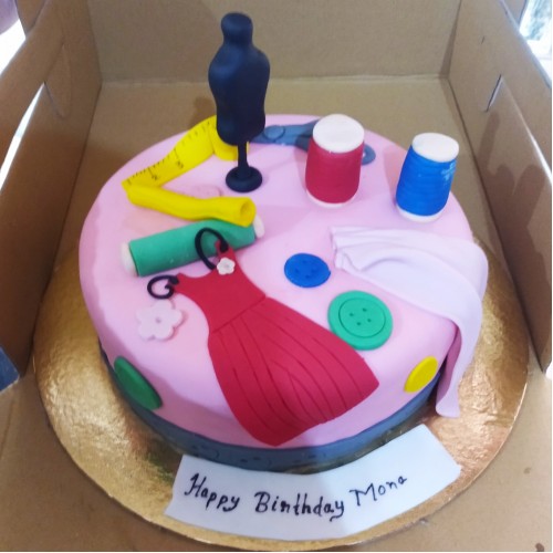 Fashion Designer Theme Customized Cake Delivery in Gurugram
