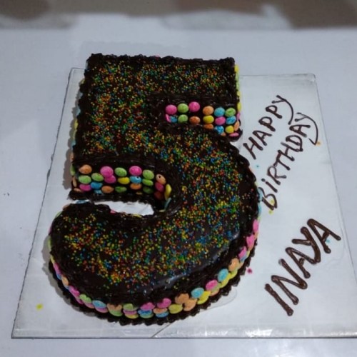 5 Number Chocolate Cake Delivery in Gurugram