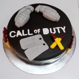 Call of Duty Cake. Mobile Game Cake. Noida & Gurgaon – Creme Castle