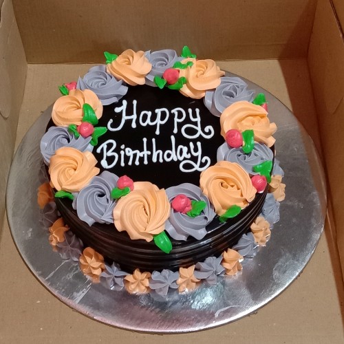 Chocolate Birthday Rose Cake Delivery in Gurugram