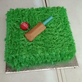 Cricket Theme Cream Cake Cricket Theme Cream Cake