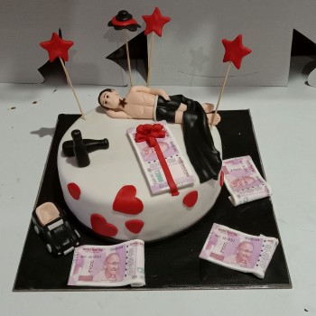 Debauchery Guy Theme Fondant Cake Debauchery Guy Theme Fondant Cake