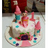 Girl on Castle Fondant Cake
