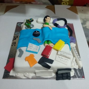 Lazy Bum Fondant Cake Lazy Bum Fondant Cake