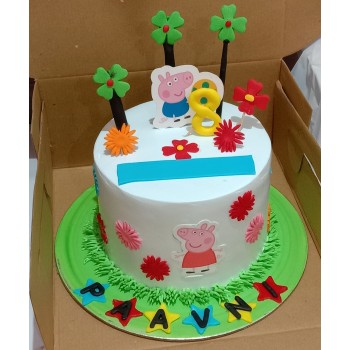 Peppa Pig Cream Cake Peppa Pig Cream Cake
