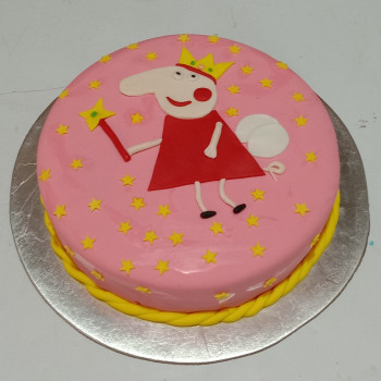 Pink Peppa Pig Angel Cake