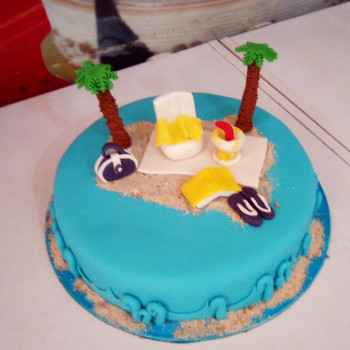 Retirement Beach Theme Cake Retirement Beach Theme Cake