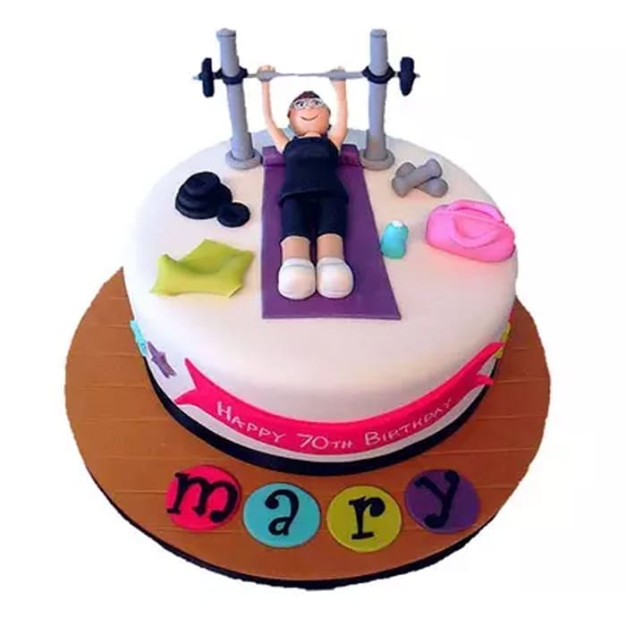 yoga theem cake...gymnastics theem cake#gym theme cake#gym lover @bhavna  baking n making - YouTube