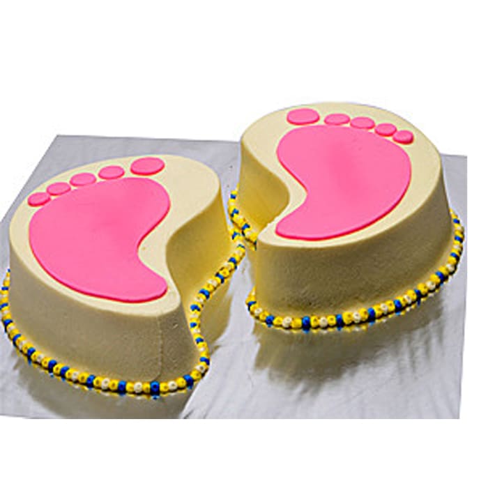 Two Step 1st Birthday Cake Design |Simple Birthday Flowers Design | Vanilla Step  Cake - YouTube
