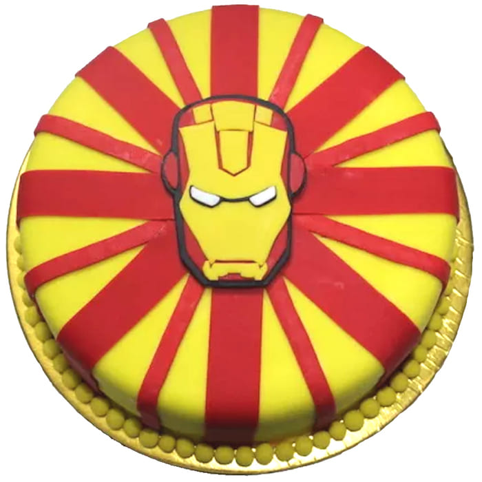 Ironman Yellow Cake – Creme Castle