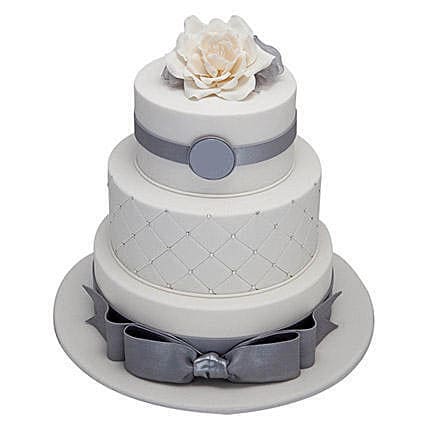 Silver Jubilee Anniversary Cake | Order 25th Wedding Anniversary Cakes