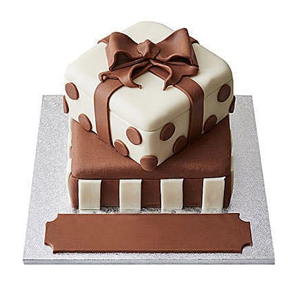 Whipt Cream 2 Tier Gift Box Birthday Cake | Stacking gift bo… | Flickr