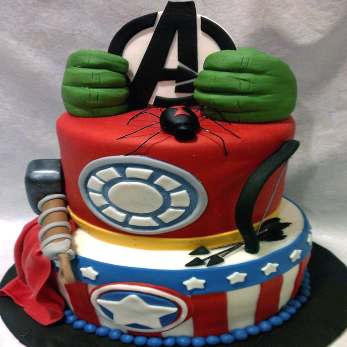 Marvel Avengers Thor the Hulk Iron Man Captain America Black Widow Nick  Fury Hawkeye Edible Cake Topper Image - Walmart.com