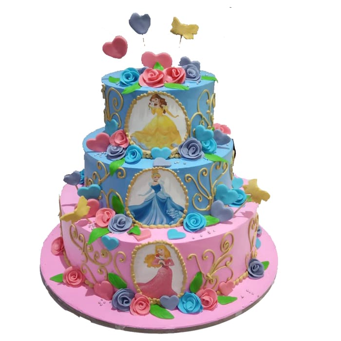 Best Lovely Disney Princess Theme Cake In Hyderabad | Order Online