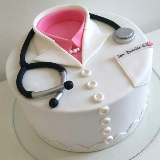 Woman Doctor Cake Side View - CakeCentral.com