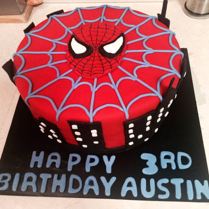 SpiderMan Theme Cake | Customized Cakes | Order Online | Free Delivery in  Lahore